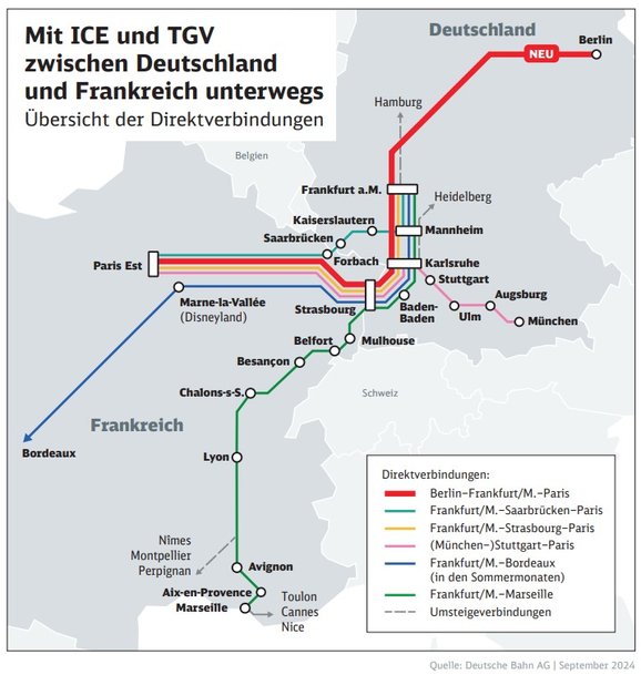 Deutsche Bahn: &bdquo;Bon voyage&ldquo; f&uuml;r ersten direkten ICE von Berlin nach Paris